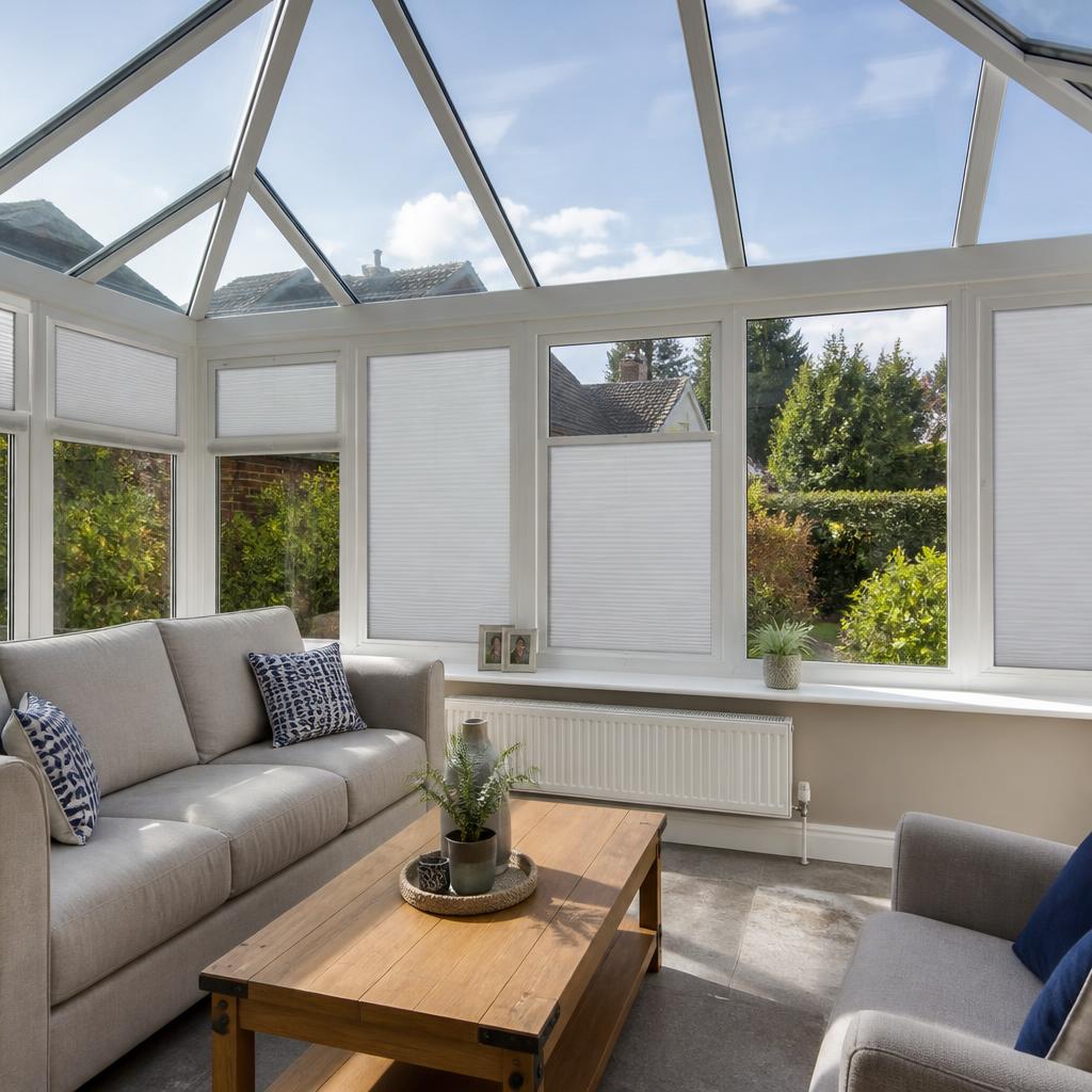 Conservatory blinds fitted by Middleton Blinds & Shutters Manchester
